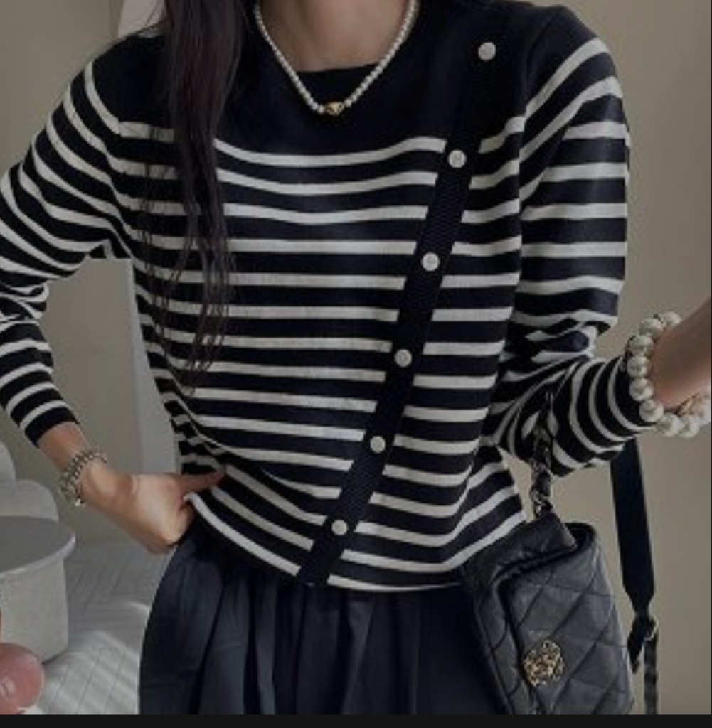 MR Striped Knit Top