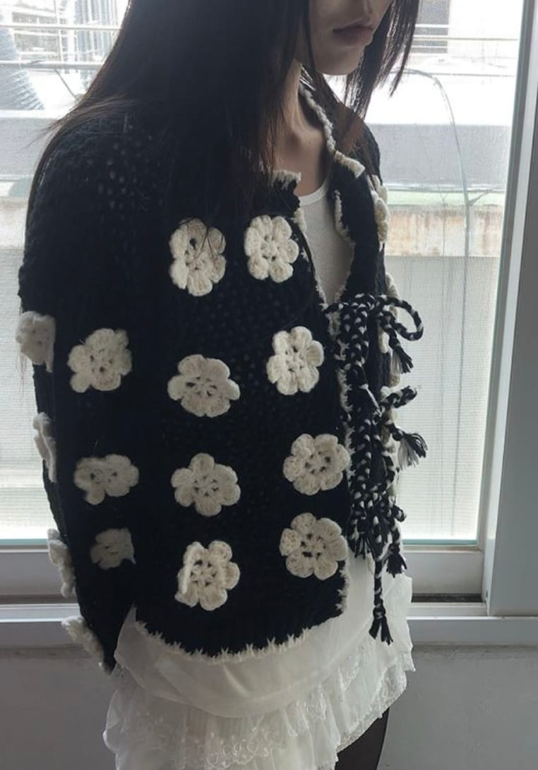 TP Flowered Cardigan