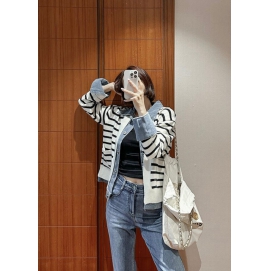 VR Striped Denim Outer