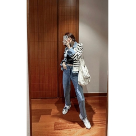 VR Striped Denim Outer