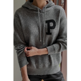 PY Wappen Knitted Hoodie